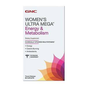 GNC Women's Ultra Mega Energy Metabolism 90 caplets, фото 1