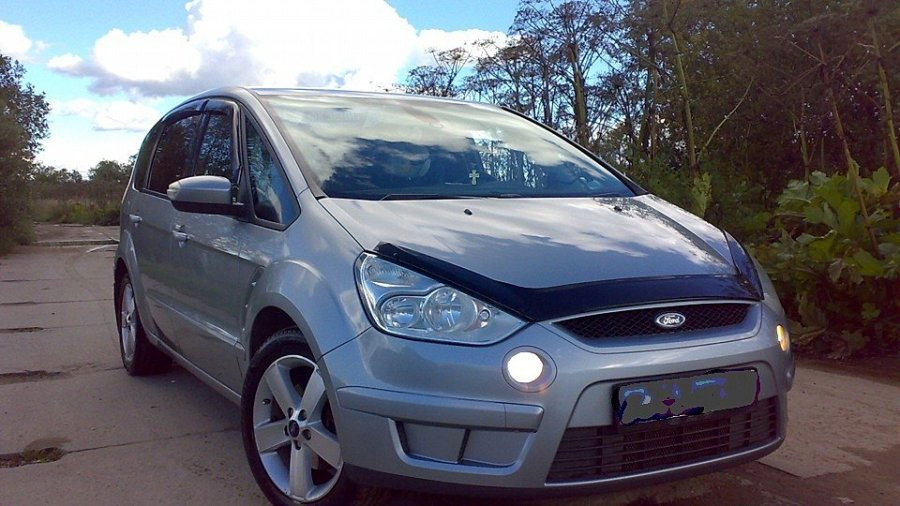 Дефлектор капота (мухобойка) Ford S-MAX 2006-2010 (форд с макс) - фото 3 - id-p73444872