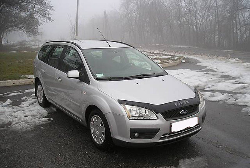 Дефлектор капота (мухобойка) Ford Focus 2 2004-2008 (форд фокус 2) - фото 3 - id-p73444825