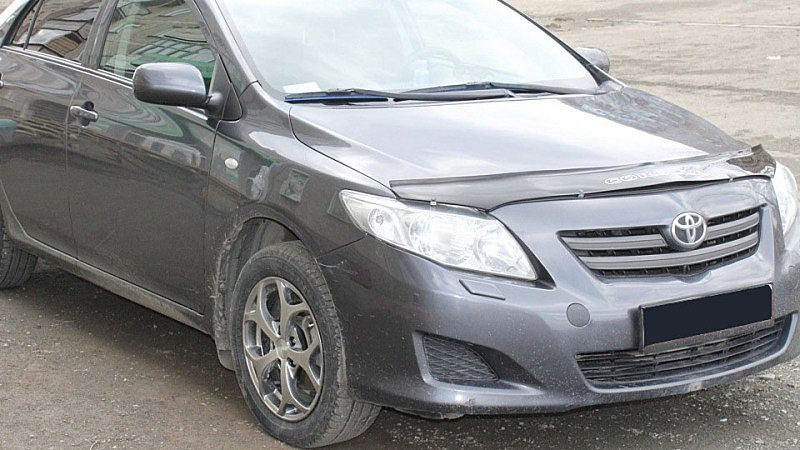 Дефлектор капота (мухобойка) Toyota Corolla 2007-2012 (Toyota Королла) - фото 3 - id-p73445900