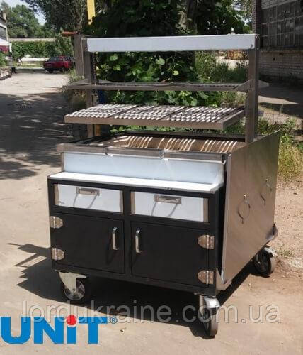 Аргентинський гриль (Парилья) AG-D односторонній із чорної сталі, фото 1