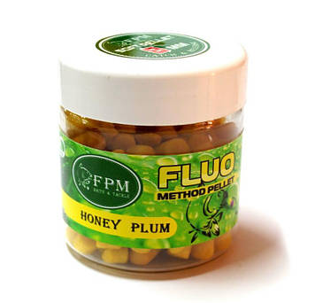 Soft Method Pellet Fluo FPM 8мм 50г у банку Honey-Plum Мед-Слива