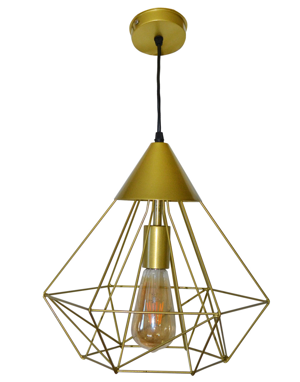 Підвісний світильник стельовий NL 0538 BN MSK Electric Е-27 Лофт бронза