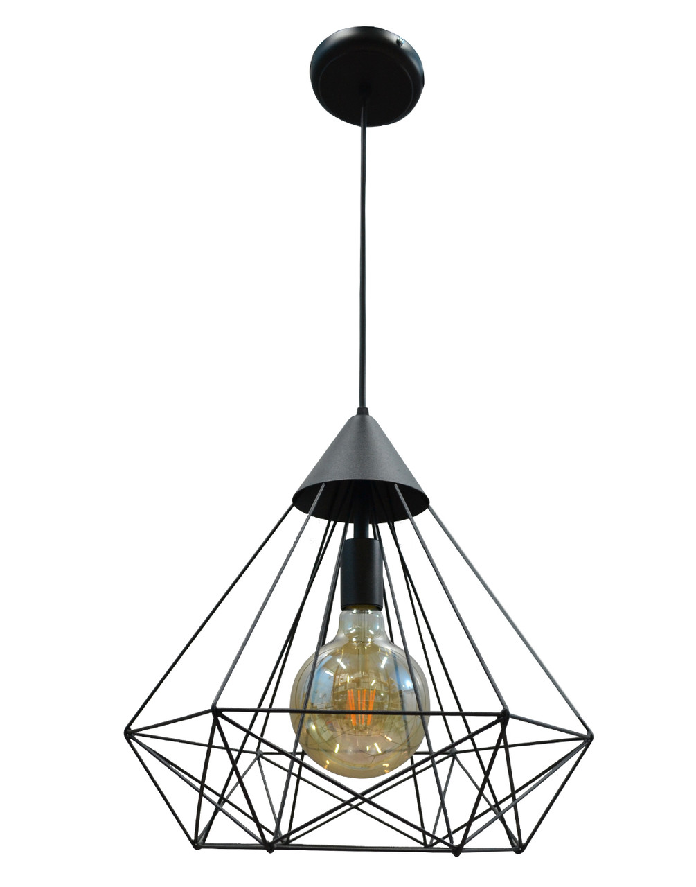 Підвісний світильник стельовий NL 0541 B MSK Electric Е-27 Лофт чорний
