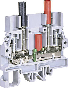 Клема гвинтова вимірювальна ESC-SCB.6/CD (6 мм2, з роз'ємами, для см. струму, сіра)