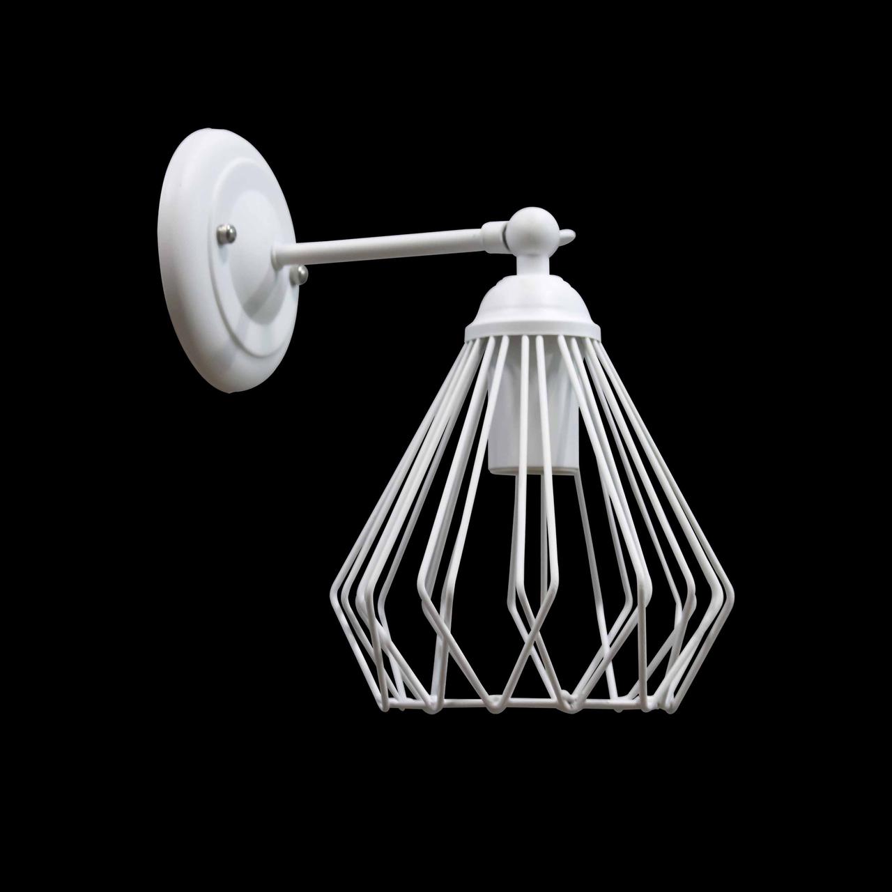 Світильник настінний бра NL 05371-1 W MSK Electric Е-27 Лофт білий