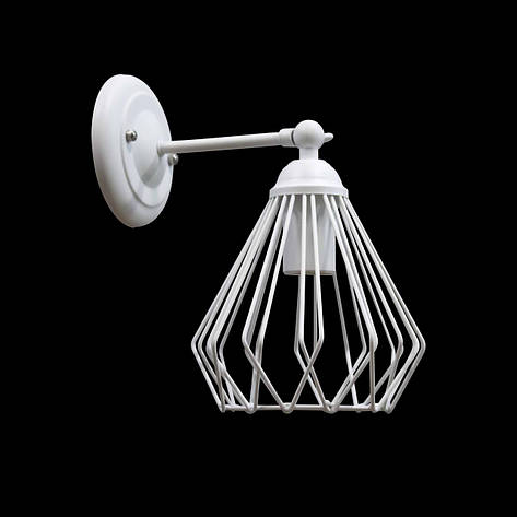 Світильник настінний бра NL 05371-1 W MSK Electric Е-27 Лофт білий, фото 1