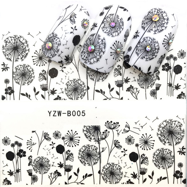 Купити Наклейки для Нігтів Водні Чорні Серія STZ 000, Слайдери для нігтів, Фото Дизайн для Манікюру, nail art (нейл-арт), Слайдер Дизайн, фото наклейки для швидкого красивого дизайну нігтів, за оптовими цінами, замовити та купити дешево оптом, дрібним оптом через інтернет магазин https://opt21.com з доставкою по всій Україні від Компанії Маргарита місто Дніпро.