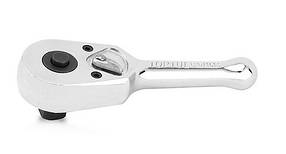 Тріскачка 1/4" 45 зубців укорочена (мет. ручка) Toptul CHDI0809