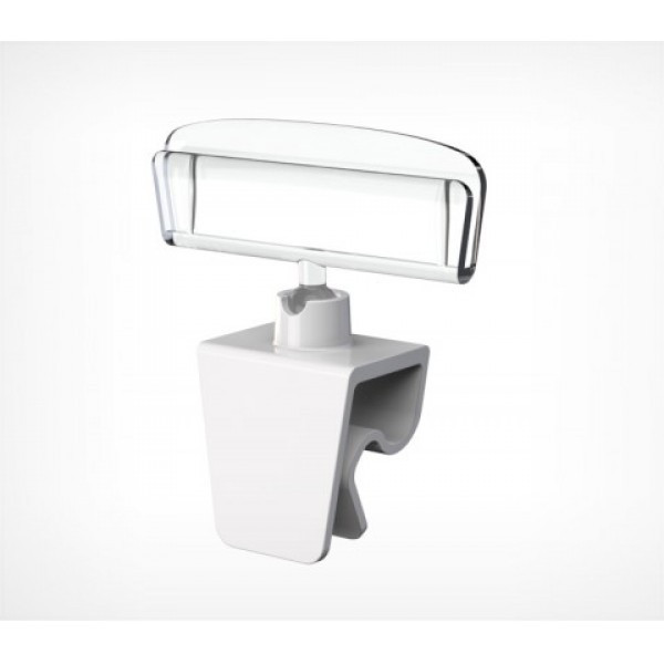 Кліпса кулінарна з цінникотримачем 50мм, Цінникотримач на кліпсі (5042)