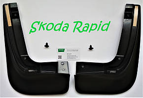 ОРИГІНАЛЬНІ ЧЕХІЯ задні бризковики, к-т (2 шт.) для Шкоду Рапід Skoda Rapid 5JA071101A SkodaMag