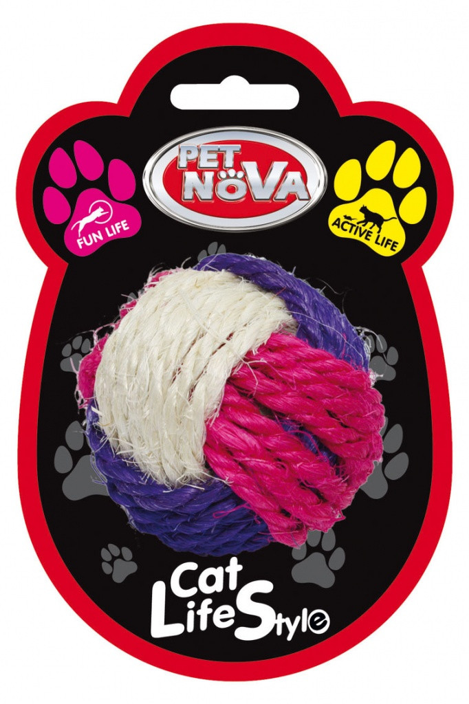 Іграшка для кішок Плетений м'яч Pet Nova 6 см