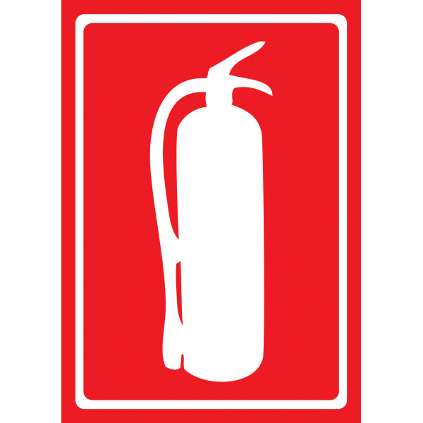 Табличка Вогнегасник порошок, ламінована, формат А6 (105*148 мм) (0462)