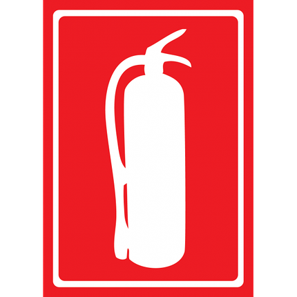 Табличка Вогнегасник порошок, ламінована, формат А6 (105*148 мм) (0462), фото 1