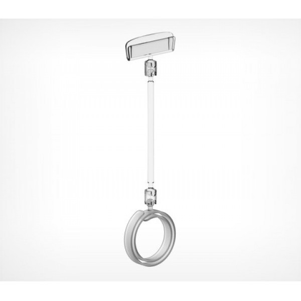 Цінникоутримувач на ковбасні вироби Равлик (30-120 мм) + ніжка 100 мм, Утримувач цінника на ковбасу (5078)