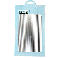 Гнучка стрічка для дизайну нігтів, срібло