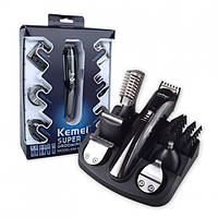 Машинка для стрижки волос Kemei KM-600. Тример 11 в 1