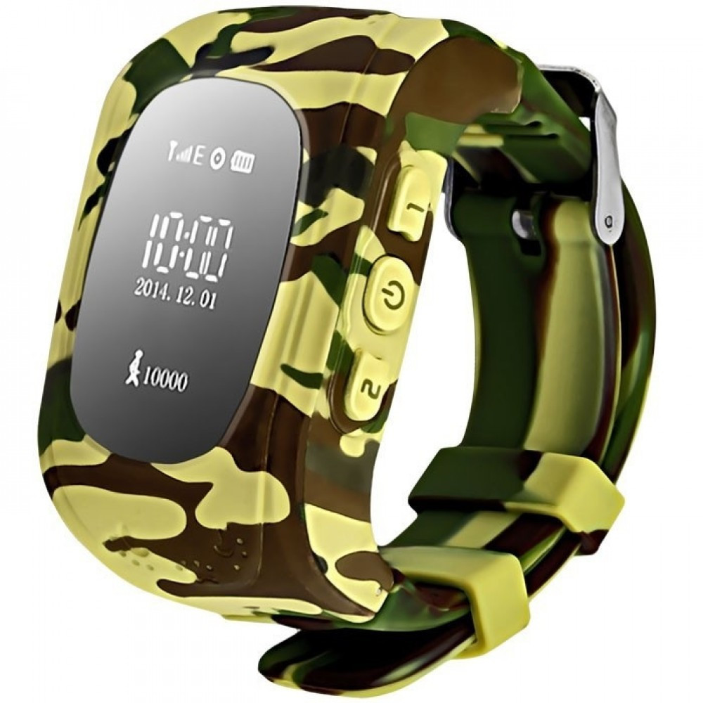Дитячий розумний годинник Q50 з GPS-трекером і функцією телефона камуфляж Smart Watch Чудова Якість!