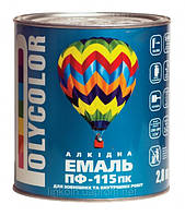 Эмаль Polycolor ПФ-115 2,8 кг салатовая