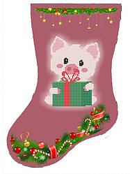 СКМ-238. Схема для вишивки бісером Новорічний чобіток.