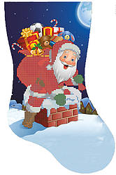 СКМ-239. Схема для вишивки бісером Новорічний чобіток.