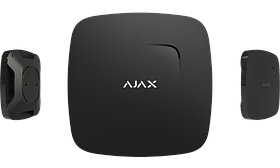 Бездротовий пожежний датчик AJXX FireProtect Plus з сенсором чадного газу та сиреною Чорний