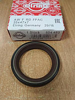 Сальник (уплотнительное кольцо) коленвала передний DACIA, RENAULT, 504.483 "ELRING" - Германия
