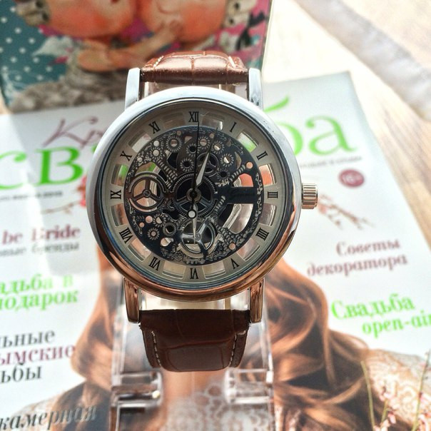 Наручні годинники чоловічі з відкритим механізмом