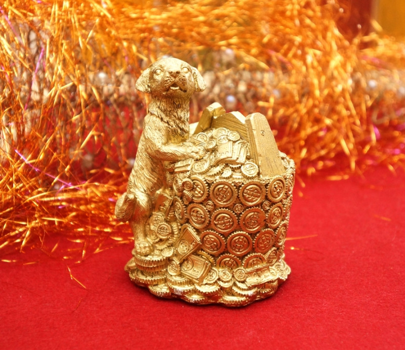 Собачка з скарбничкою під бронзу А