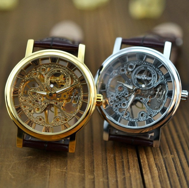 Механічні чоловічі годинник Winner Skeleton