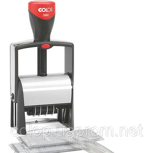 Купить Металлический датер самонаборный 6-строчный со свободным полем ...