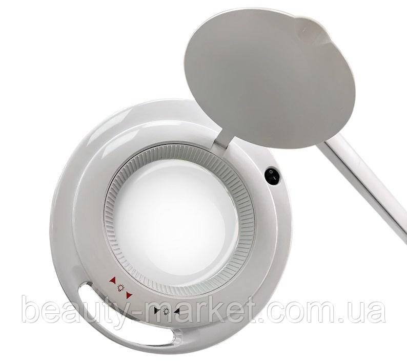 Лампа-лупа 6017H LED-3 (5) з регулюванням яскравості, білий холодний і теплий світ 1-12W