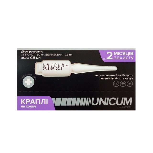 Краплі Unicum Complex (Унікум Комплекс) від гельмінтів, бліх і кліщів ...