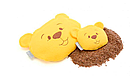 Дитяча флісова подушка-грілка 21х18 см із насінням льону "Ведмедик великий" для прогрівань, фото 6
