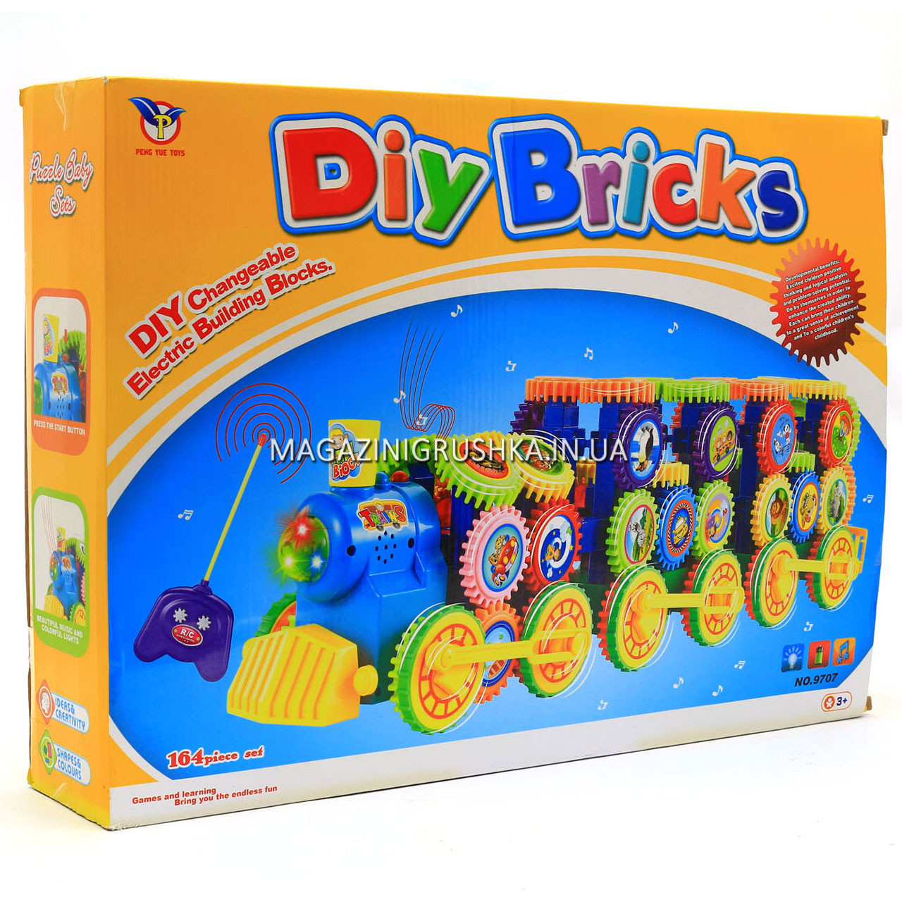 Конструктор Diy bricks на шестеренках 164дет 9506