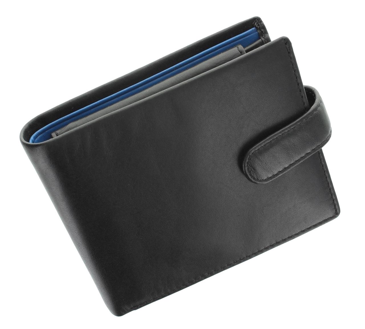 Чорно-синє портмоне Visconti PM102 black/cobalt (Великобританія)