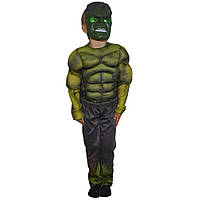 Костюм супер героя "Халк" с мускулами детский костюм на карнавал маскарад костюм героя Марвел