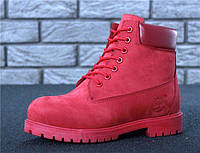 Ботинки женские Timberland 30988 красные