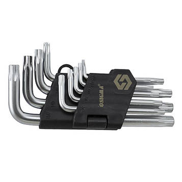 Ключі TORX 9шт T10-T50 CrV (короткі) Sigma (4022211)