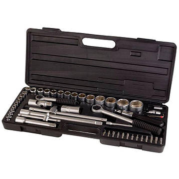 Набір насадок торцевих¼", ½ " + аксесуари 51шт (кейс) Sigma (6003101)