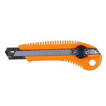 Ніж будівельний (пластиковий корпус) лезо 18мм гвинтовий замок Sigma (8213031)