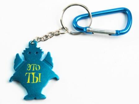 Брелок-відкривачка Ангел "Ти" Блакитний / Брелок-відкривачка Ангел "Ти" Блакитний 4x3 см