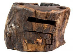 Візитниця Іва Корінь 1 ящичок 2 місця для аксесуарів / Візитниця Іва Корінь 1 ящичок 2 місця для аксесуарів