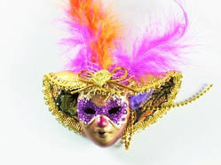 Підвіска Маска Венеціанська Фіолетова / Підвіска Маска Венеціанська Фіолетова 10x5x3 см