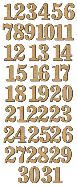 Набір декоративних елементів для шедоубокса No174