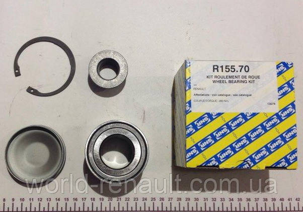Комплект підшипника задньої маточини (+ABS) на Рено Трафік III з 14 г./NTN-SNR R155.70