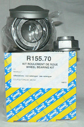 Комплект підшипника задньої маточини (+ABS) на Рено Трафік III з 14 г./NTN-SNR R155.70, фото 2