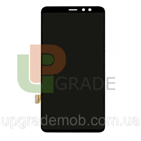 Дисплей модуль тачскрин Samsung A730 Galaxy A8+ 2018 чорний TFT, фото 1