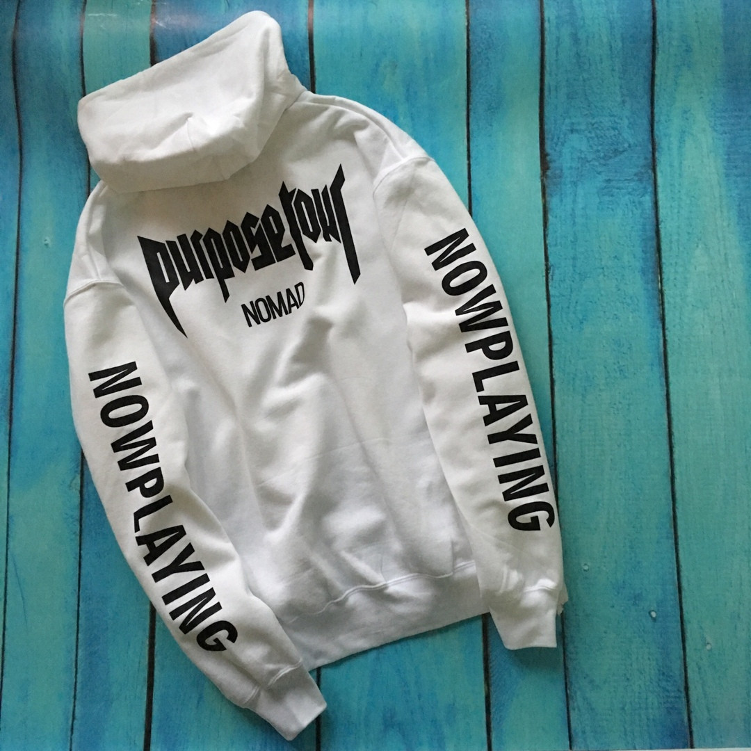 Толстовка біла Purpose The World Tour STAFF Toronto | худі пурпус | кенгурушка стафф XS