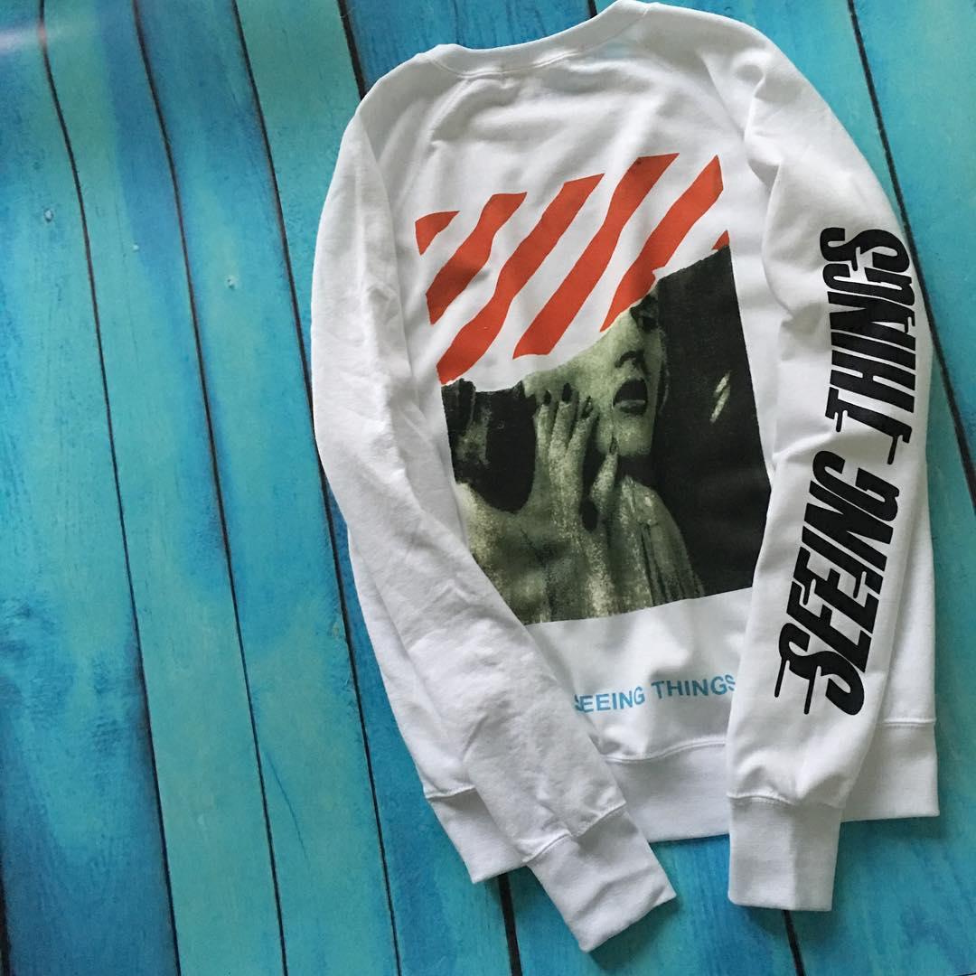 Світшот OFF WHITE Seeing Thing White • Белий светр • Все размери • Ориг бірки XS